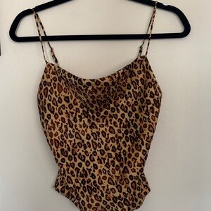 Zara Leopard Print Cami Top XS